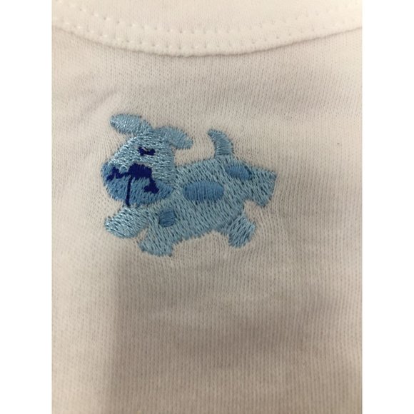Cutie Pie Baby Size 0-3M Onesie with Blue Puppy Dog on front - Picture 4 of 4